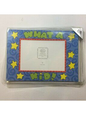 Vintage Posie Photo Card What A Kid 6ct Picture Frame Greeting Card Stationary